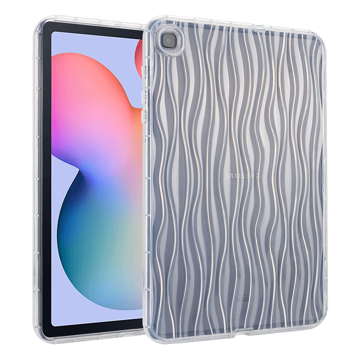 For Samsung Galaxy Tab S6 Lite P610 P615 Tab S6 Lite (2022) Anti-drop Cover Wave Texture Clear TPU Tablet Case For Samsung Galaxy Tab S6 Lite P610 P615 Tab S6 Lite (2022) Anti-drop Cover Wave Texture Clear TPU Tablet Case